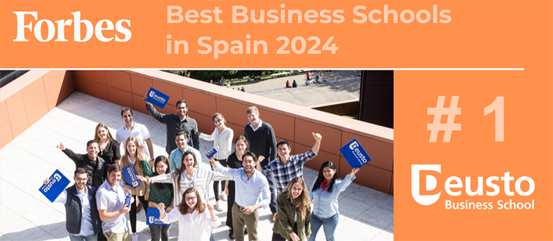 Deusto Business School ranks 1st in Forbes' Best Business Schools in Spain 2024 list.